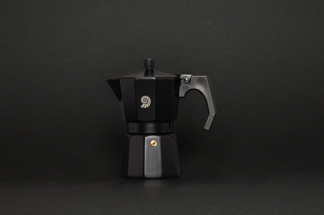 coffee moka pot black