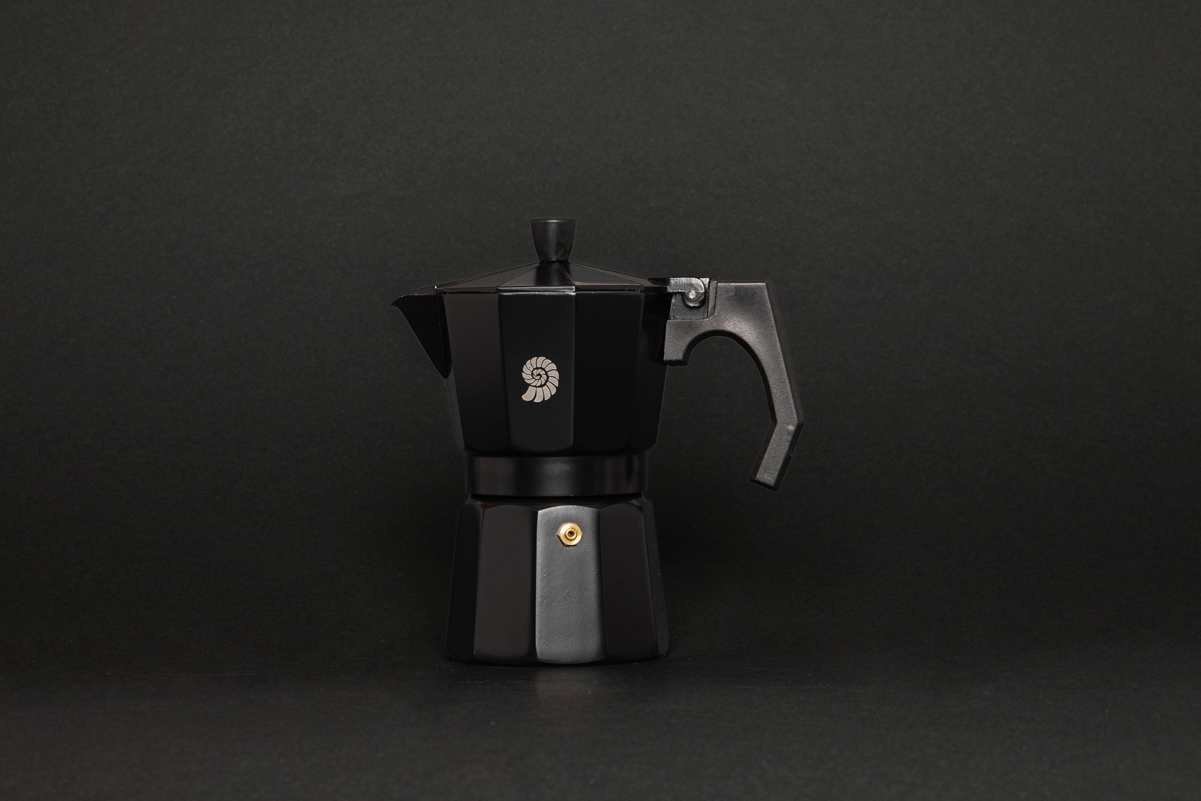 coffee moka pot black