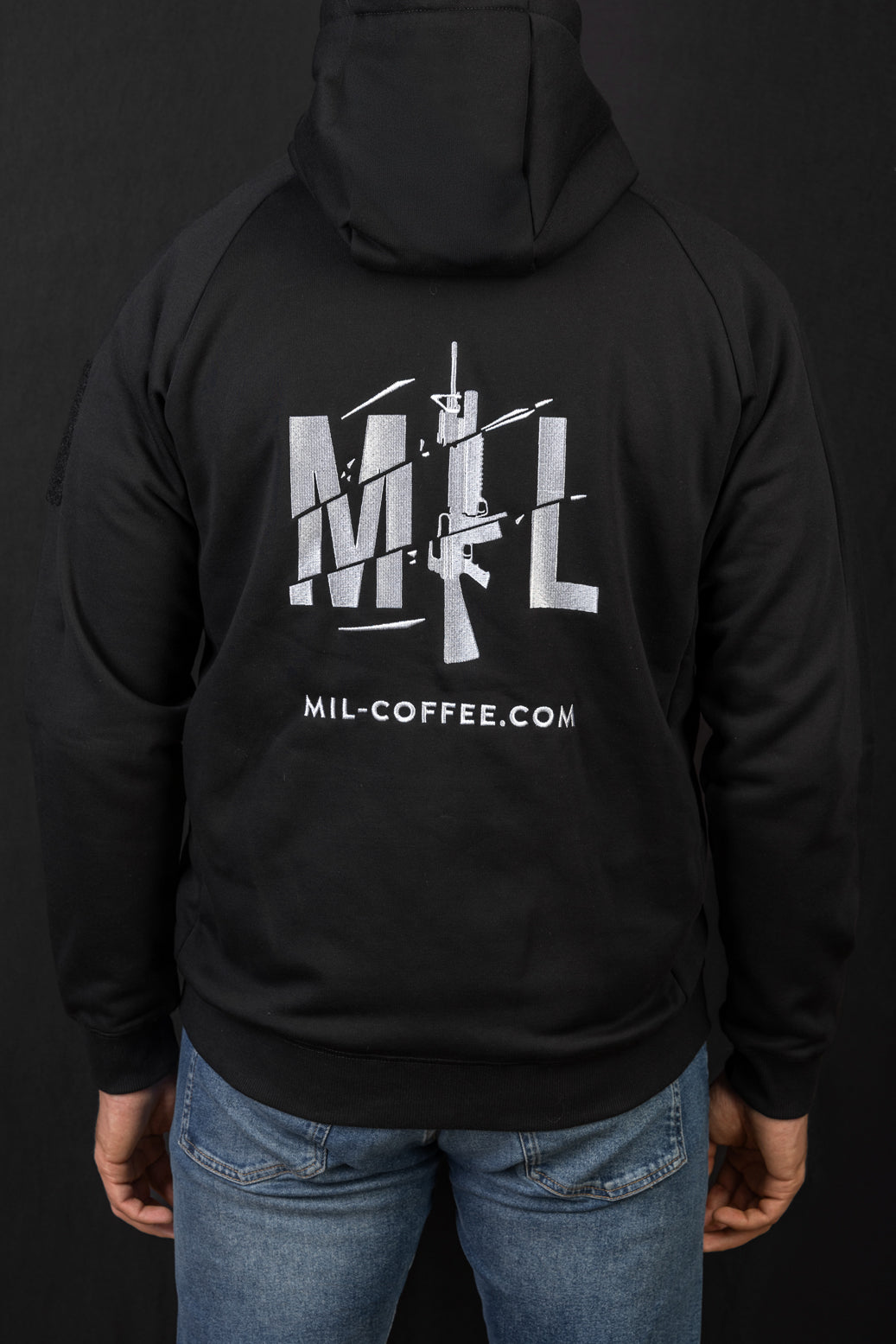 MIL-COFFEE HOODIE FULL ZIP