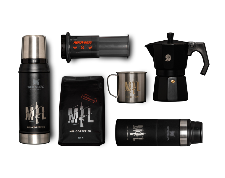 The components of Mil-Coffee coffee maker machine